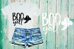 Halloween svg, BOO yallsvg, girl skeleton, skeleton face 371 Product Image 1