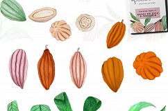 Wonderful Cocoa - Watercolor Clipart Set Product Image 6
