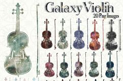 20 Galaxy Violin Clip Arts Music Galaxy Wedding Romantic Product Image 3