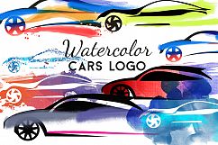 Watercolor cars logo Product Image 1