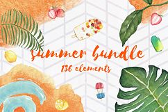 Summer Bundle - watercolor illustrations Product Image 1