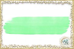 Green Shamrocks Clover Glitter Brush Strokes 24 PNG clipart Splashes  Product Image 23