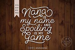 Nana is my name SVG DXF EPS PNG Product Image 1