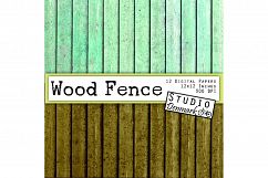 Wood Digital Paper - Distressed Wood Fence Planks Product Image 2