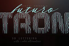 Tron Futuro 3D Lettering Product Image 1