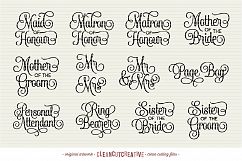 Big Bridal Bundle - Wedding Party 47 ENTOURAGE words cutfile Product Image 6