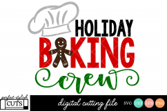 Christmas SVG - Holiday Baking Crew SVG Product Image 1