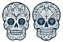 Vector Mexican Sugar Skulls Product Image 3