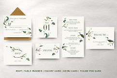Green Foliage Wedding Invitation Suite Product Image 7