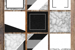 Marble and Black Glitter Instagram Template Pack Product Image 1