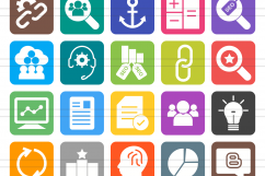 158 Shopping &amp; E-Commerce Filled Round Corner Icons Product Image 2