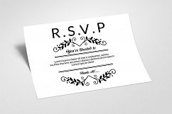 2 Colors Wedding Invitation Cards Product Image 5