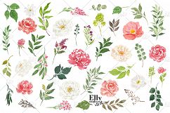 Watercolor Flowers clipart - Shantal Product Image 6
