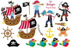 Pirate clipart, Pirate graphics &amp; illustrations, Pirate ship Product Image 2