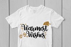 Warmest Wishes - Christmas SVG EPS DXF PNG Cutting Files Product Image 3