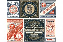 Set of 4 vintage cards for packing Product Image 2