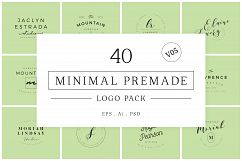 Minimal Premade Logo Bundle V05 Product Image 1