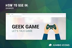 Jumbo Flat-Glyph Icons Pack Product Image 6