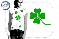 Cloverleaf Embroidery Design Good Luck INSTANT DOWNLOAD Product Image 1