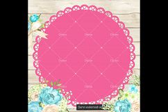 100 Lace Circle Frames, Planner Clip arts, Wedding Frames Product Image 5