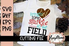 Bringin Some Sparkle To The Field - Football SVG Cutting Fil Product Image 1
