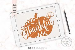 Thankful pumpkin SVG DXF EPS PNG Product Image 1