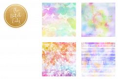 Watercolor Rainbow Scrapbook Papers Product Image 4
