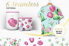 Tulips Watercolor Floral Bundle Product Image 7