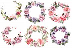 watercolor ELEMENTS and WREATH Product Image 5