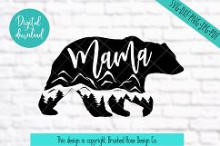 Mama bear svg,mountain bear svg, svg files sayings, cricut Product Image 2