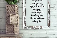 Those we love don't go away SVG, DXF, JPG, PNG, AI, EPS Product Image 2