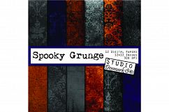 Halloween Backgrounds Digital Paper - Spooky Grunge Product Image 1
