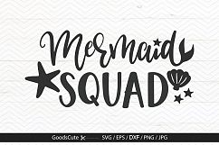 Mermaid Squad - SVG DXF JPG PNG EPS Product Image 1