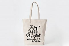 Oh Tidings of Comfort and Joy - Christmas SVG Cut File - DXF Product Image 8