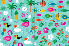 Flamingo &amp; Pineapple Patterns Product Image 3