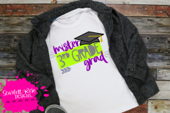 Mister 3rd Grade Grad - Boy SVG Product Image 1
