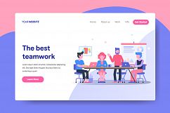 Landing page template of Business Team Concept Product Image 1