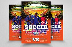 Soccer Match Flyer Product Image 1