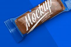 Transparent Chocolate Bar Mockup 50g Product Image 1