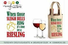 When those sleigh bells ring it&#039;s time for SVG DXF cut file Product Image 1