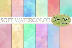 Soft Watercolor Digital Papers Product Image 1