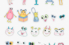 Funny Monsters Illustration Set Product Image 5