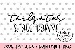 Tailgates and Touchdowns Football Fall SVG DXF SVG DXF EPS P Product Image 1