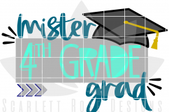 Mister 4th Grade Grad - Boy SVG Product Image 2