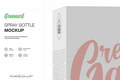 Spray Bottle W/ Kraft Box - 2 Mockup Product Image 6