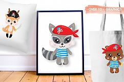 Pirate animals graphics and illustrations Product Image 5