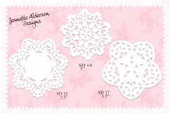 Set of SVG Small doiley cutting files Product Image 1