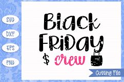 Black Friday Crew Grunge Effect SVG File Product Image 1