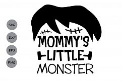 Mommy&#039;s Little Monster svg, Halloween svg, Monster svg. Product Image 2