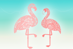 Flamingo Mandala Svg, Flamingo Mandala Svg, Mandala SVG Product Image 1
